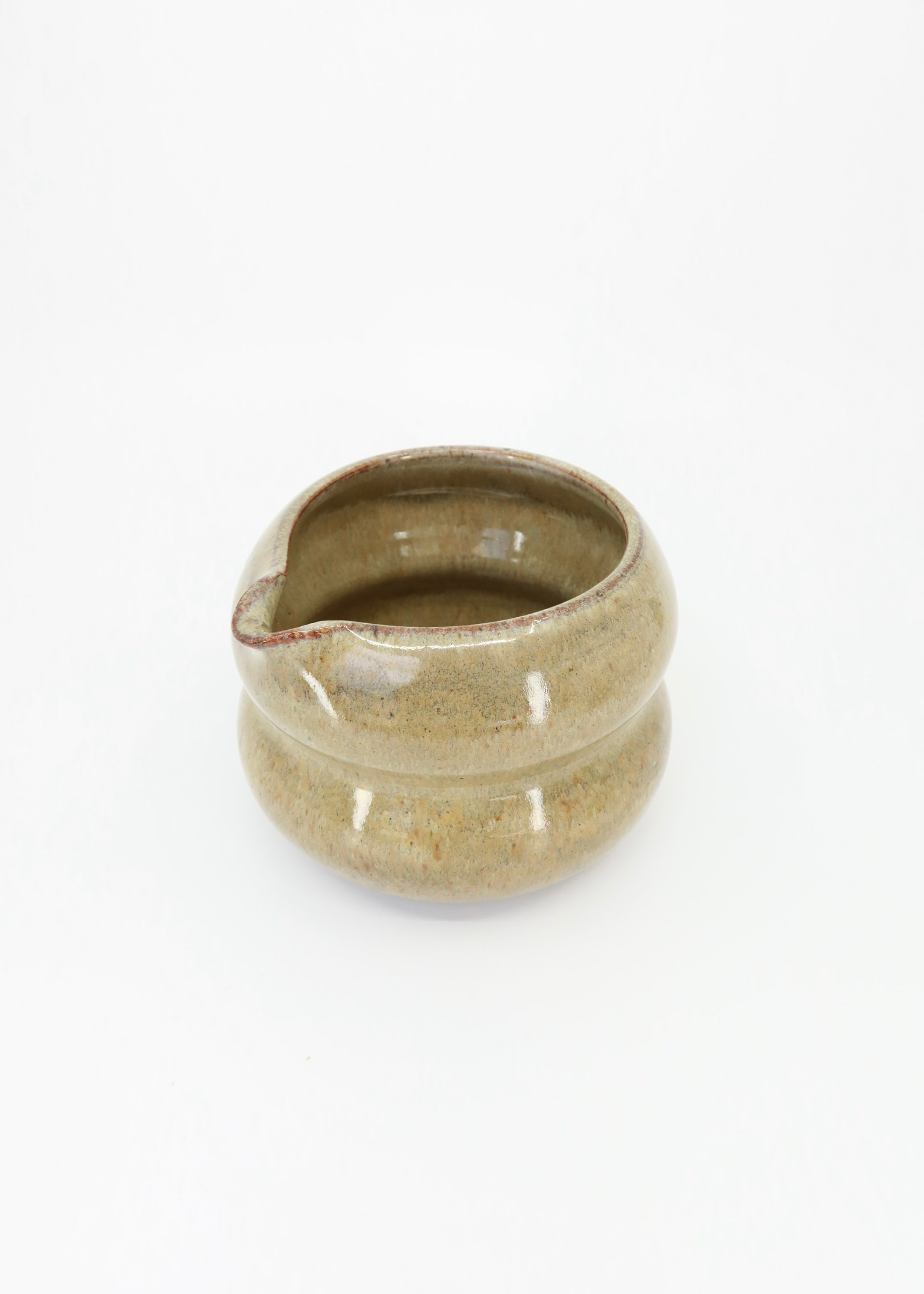 The Ceramic Bubbly Matcha Bowl - Moss