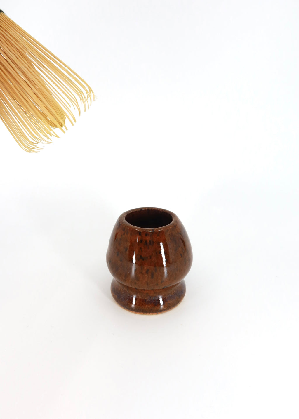 The Ceramic Matcha Whisk Holder - Espresso
