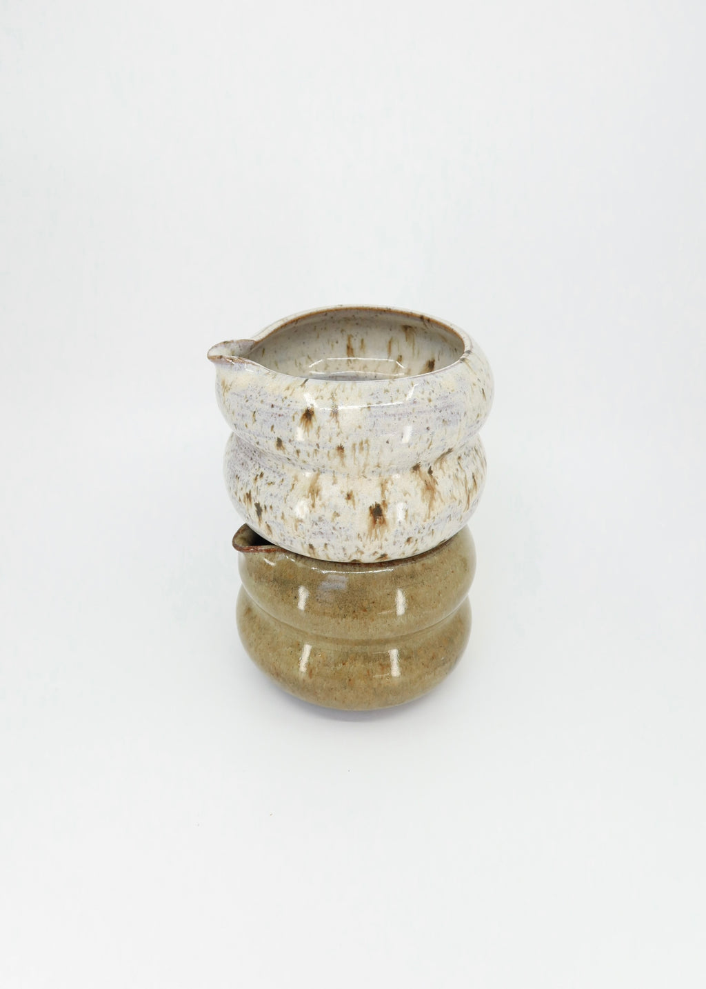 The Ceramic Bubbly Matcha Bowl - Birch