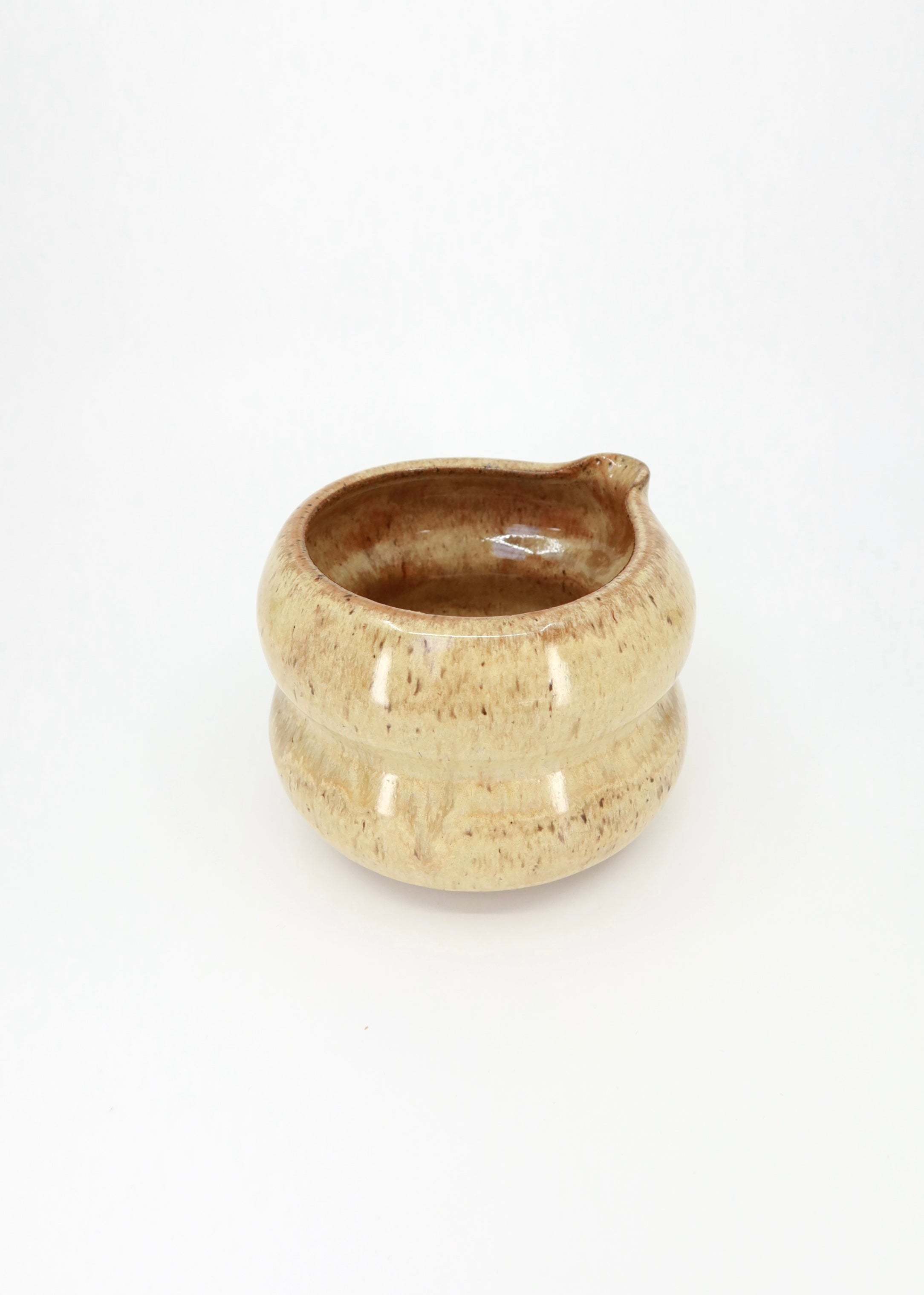 The Ceramic Bubbly Matcha Bowl - Caramel