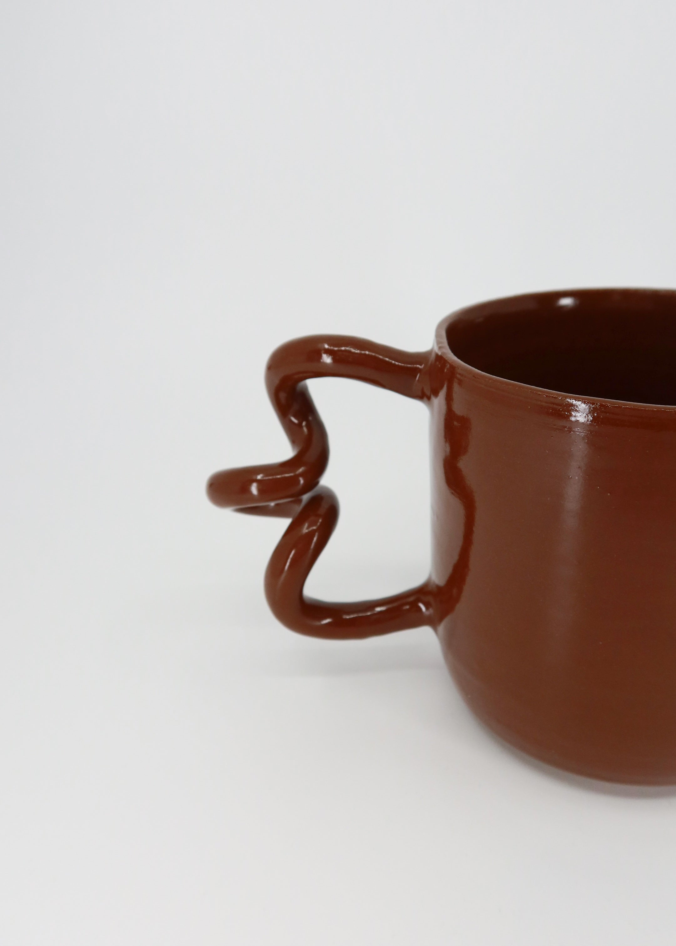 The Ceramic Twirly Mug - Mocha