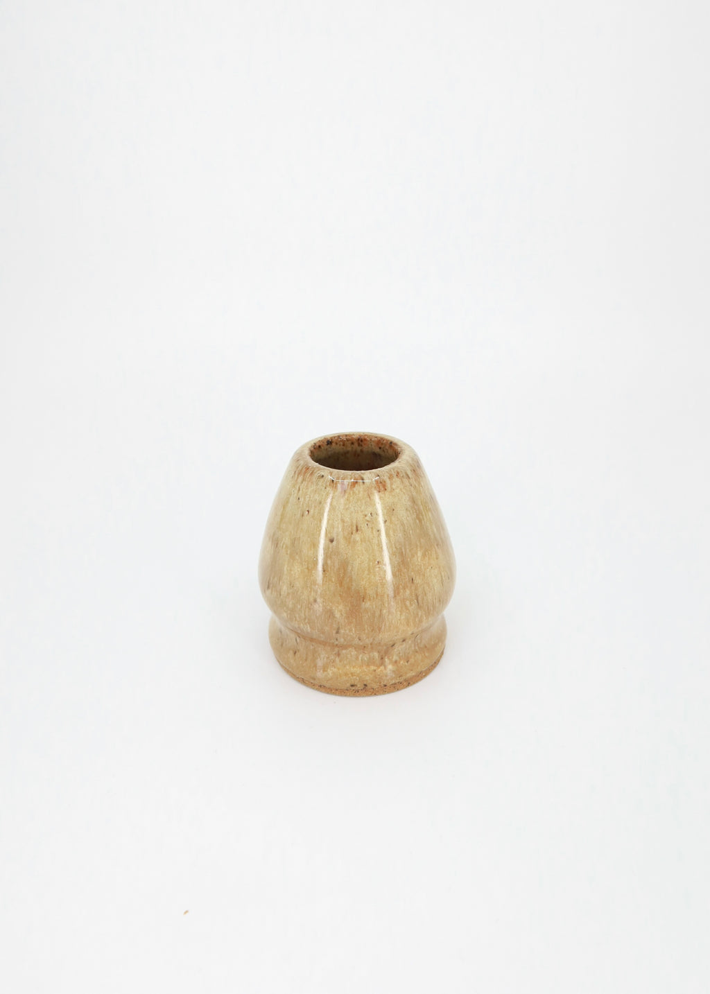 The Ceramic Matcha Whisk Holder - Caramel