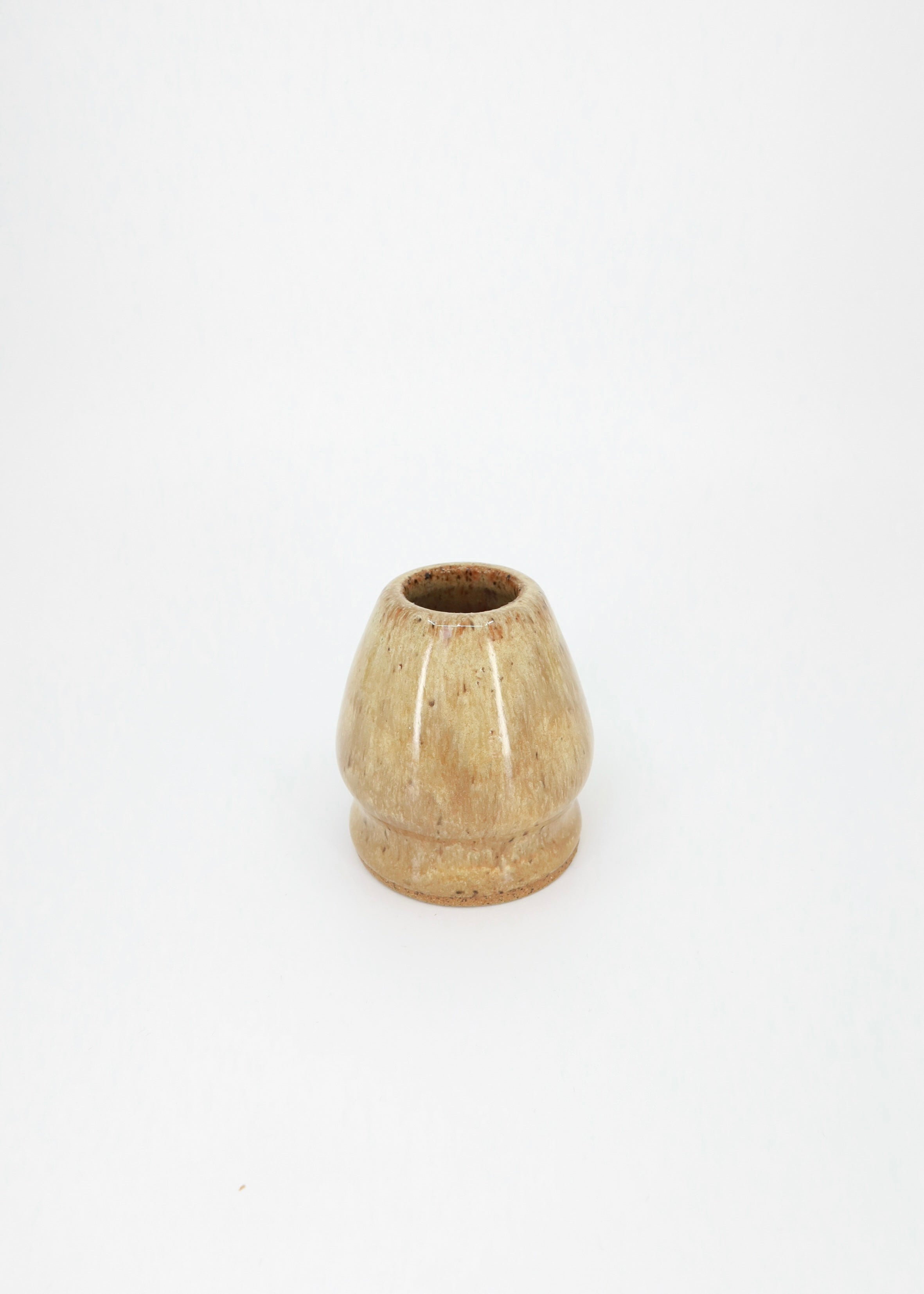 The Ceramic Matcha Whisk Holder - Caramel