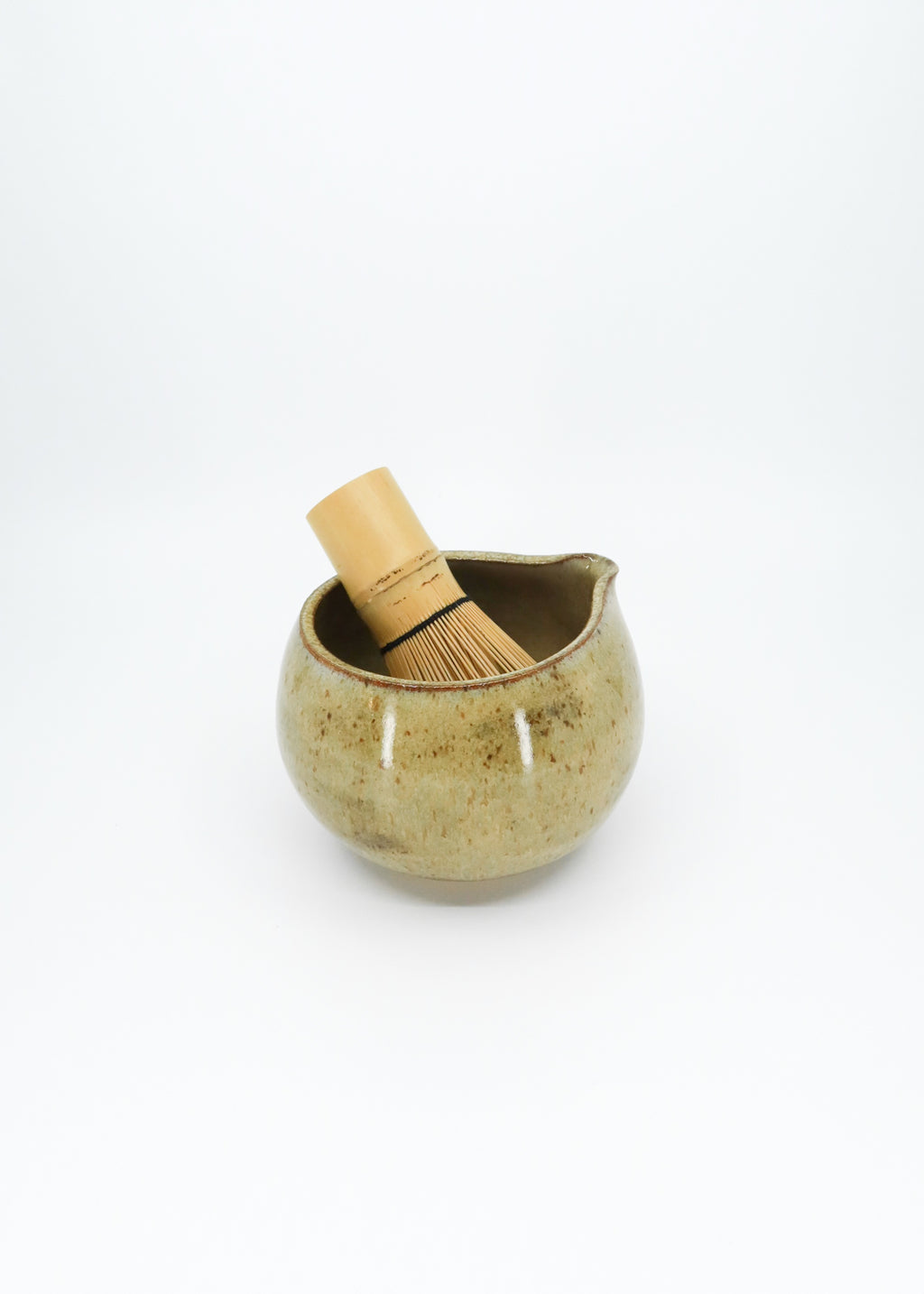 The Ceramic Matcha Bowl - Moss