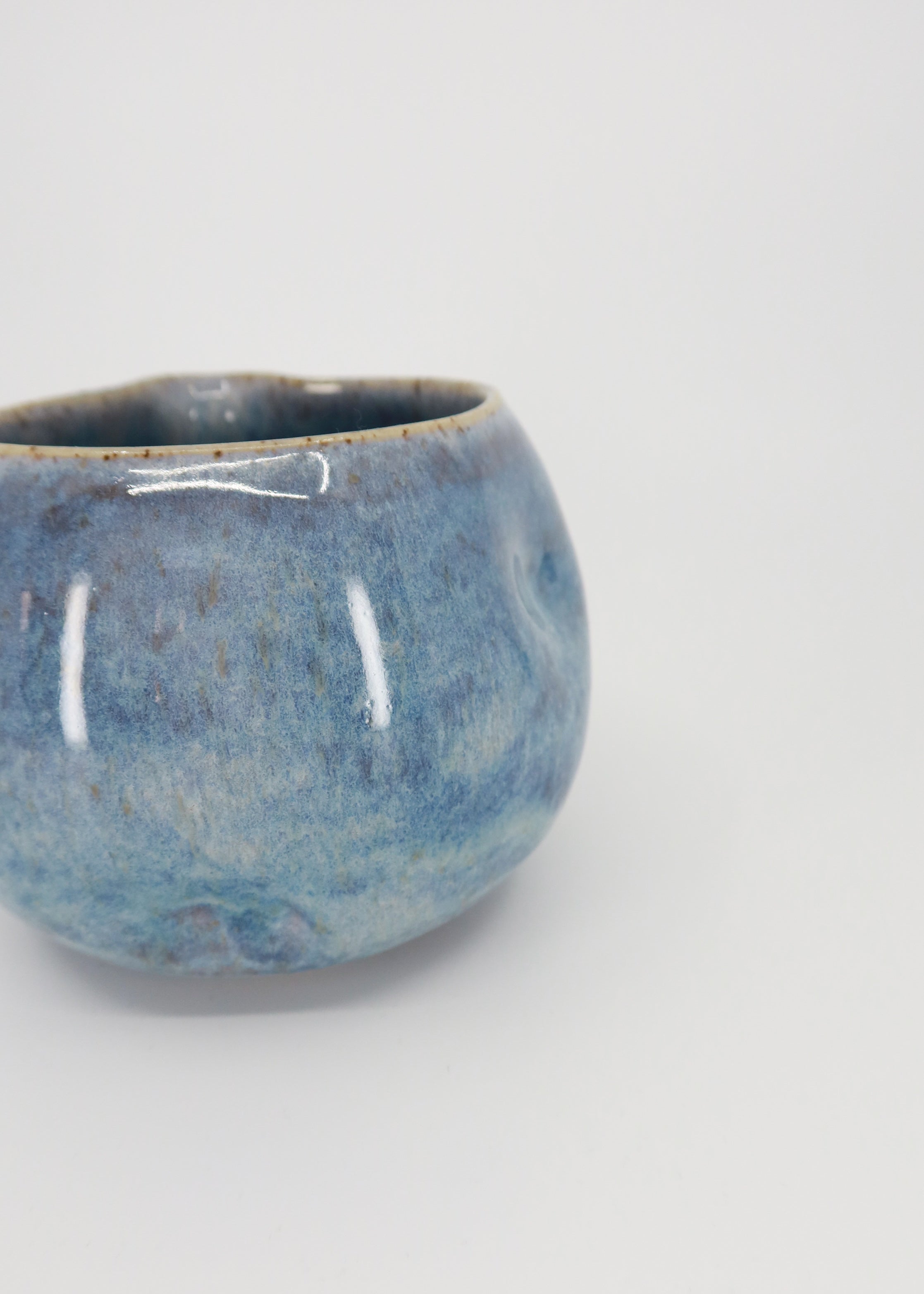 The Ceramic Pinch Matcha Bowl - Sky