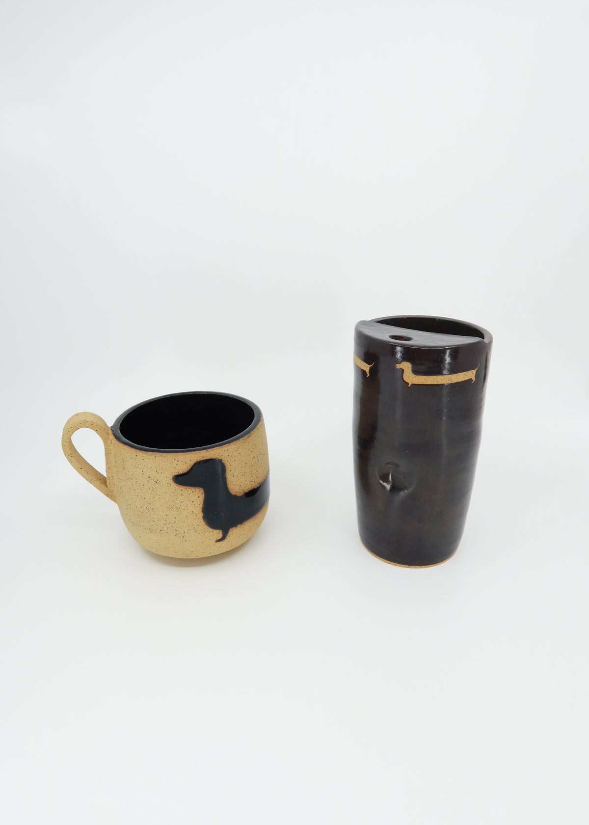 The Ceramic Kaia Mug - Onyx Doxie