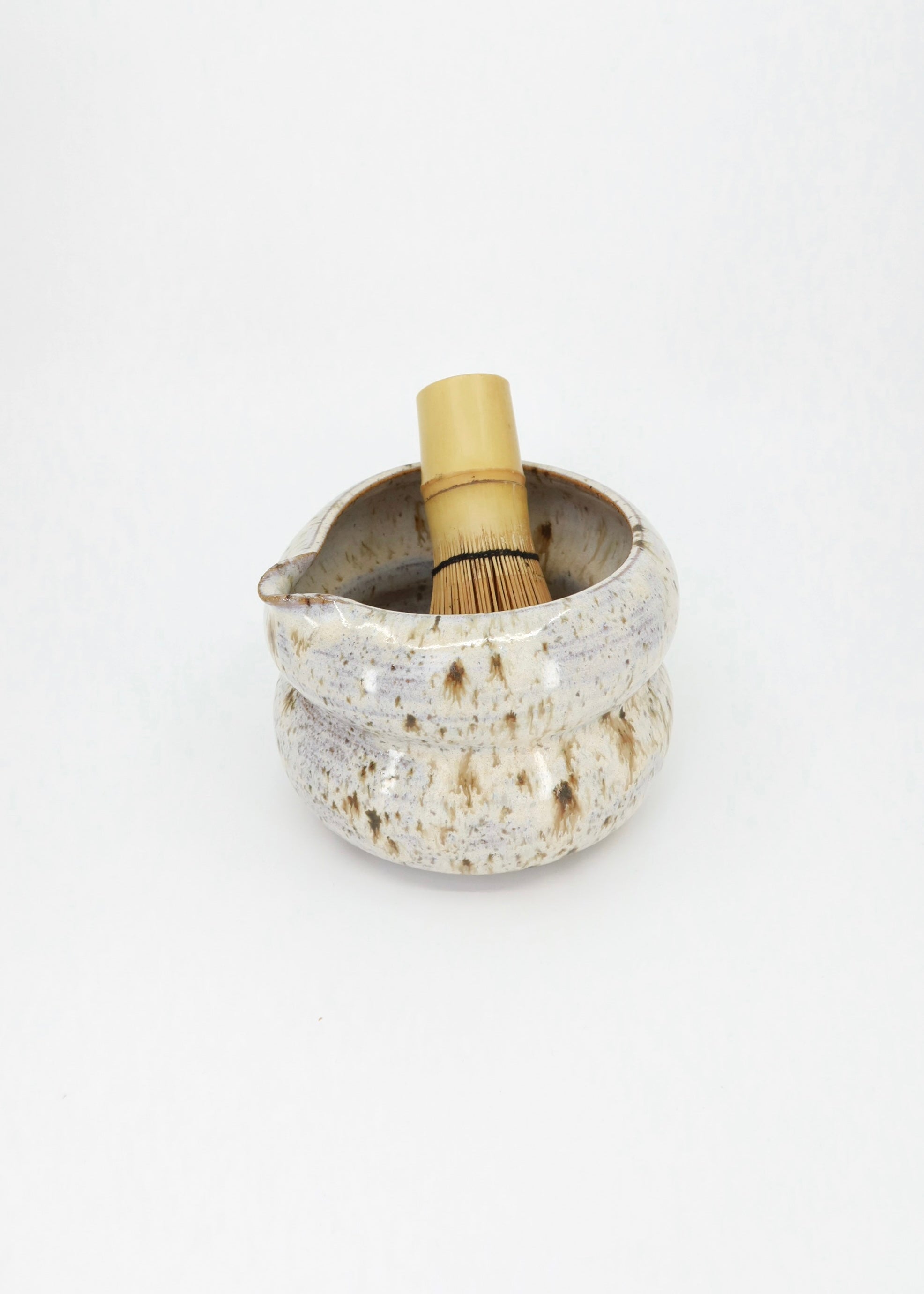 The Ceramic Bubbly Matcha Bowl - Birch