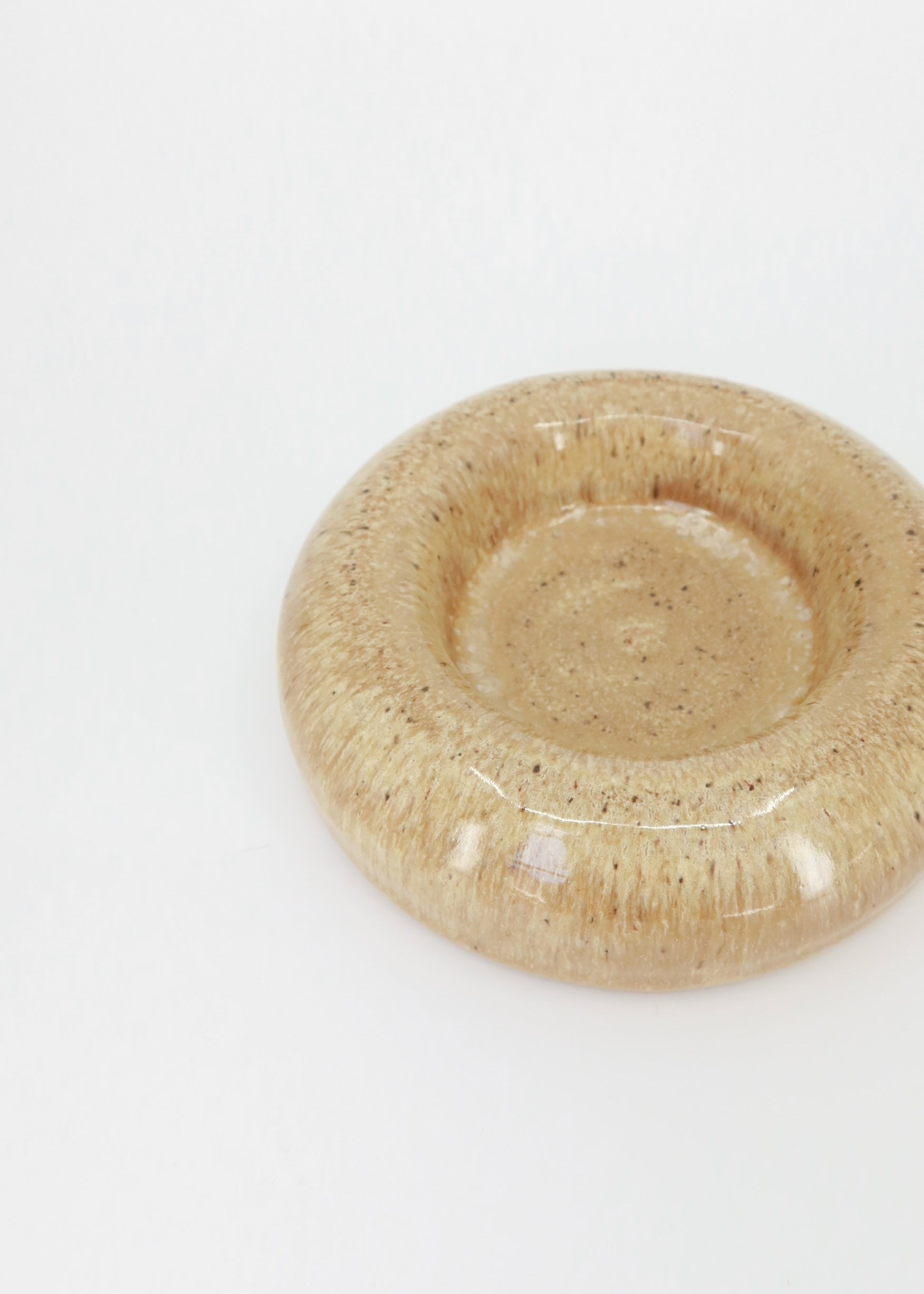 The Ceramic Bubble Plate - Caramel