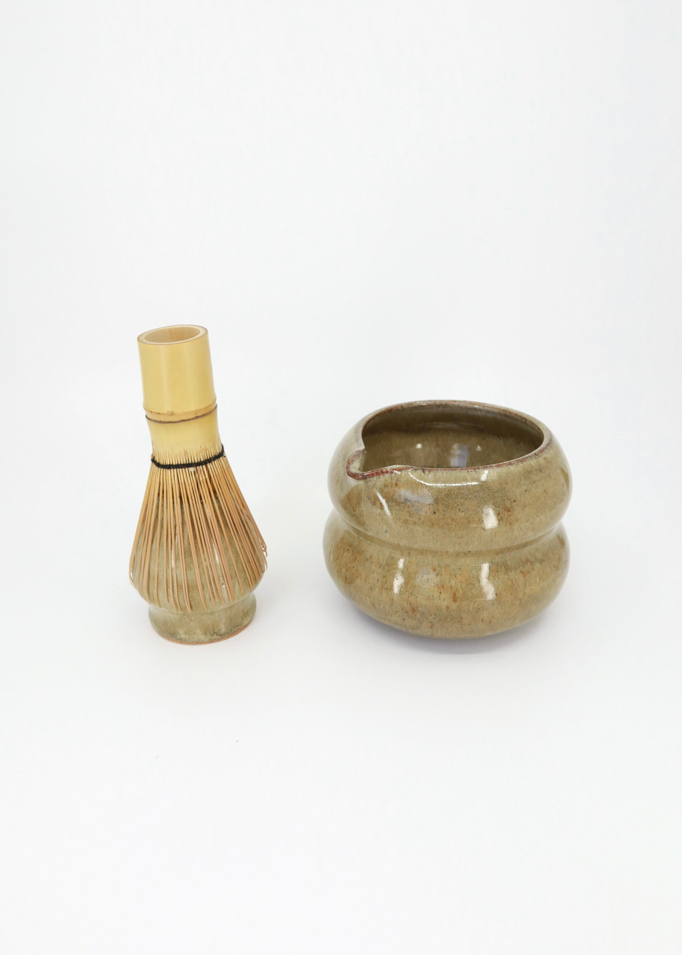 The Ceramic Matcha Whisk Holder - Moss
