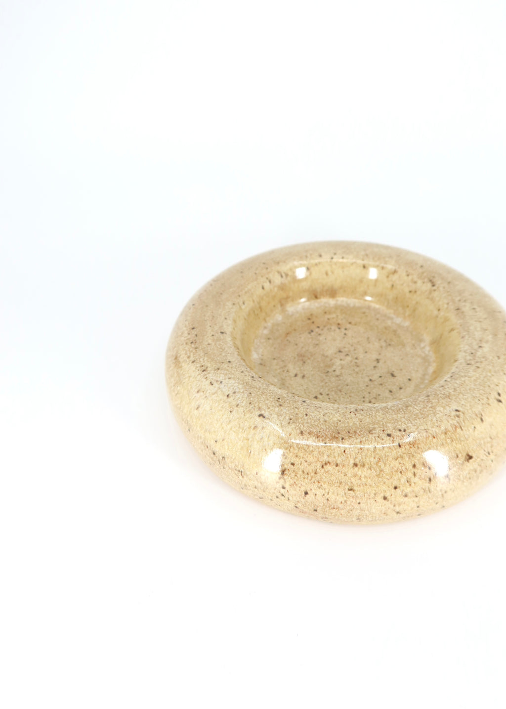 The Ceramic Bubble Plate - Caramel