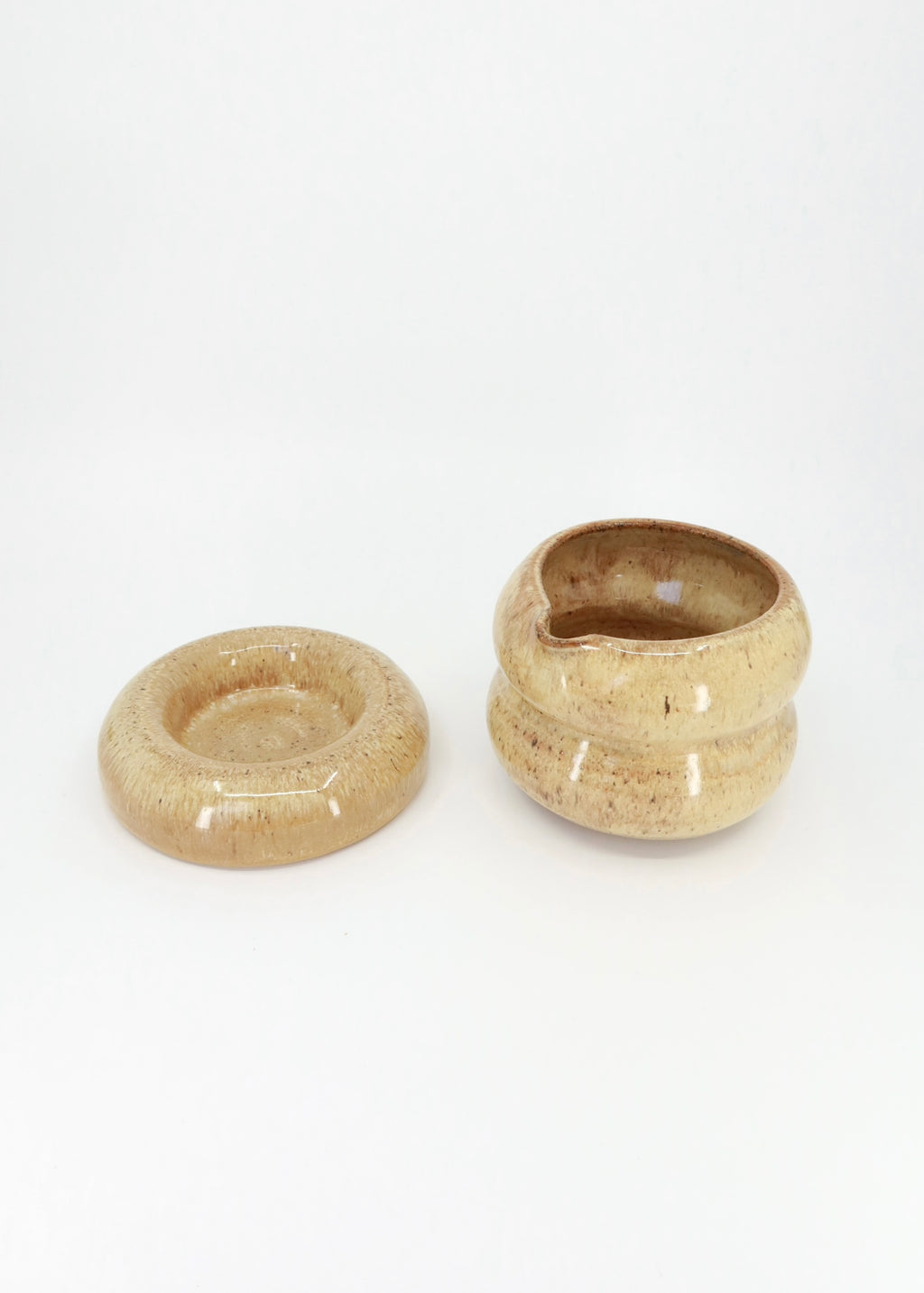 The Ceramic Bubble Plate - Caramel