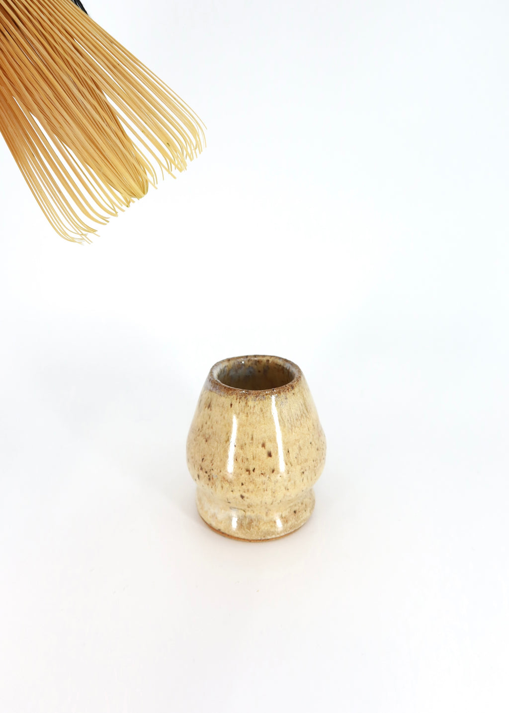 The Ceramic Matcha Whisk Holder - Caramel