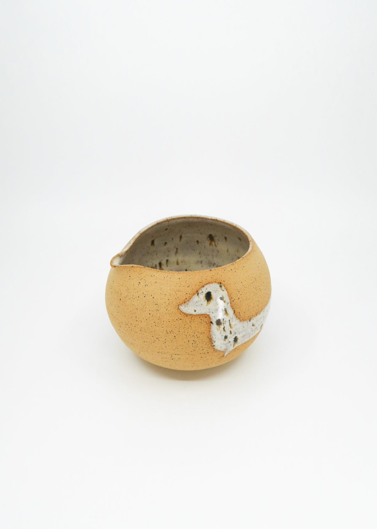 The Ceramic Doxie Matcha Bowl - Birch