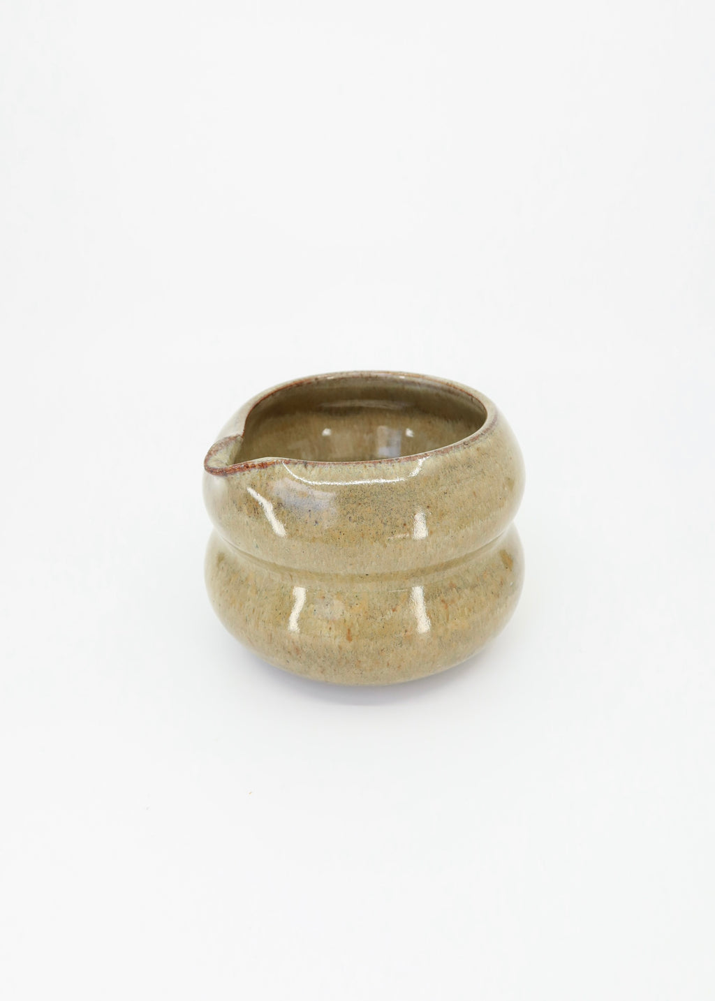 The Ceramic Bubbly Matcha Bowl - Moss