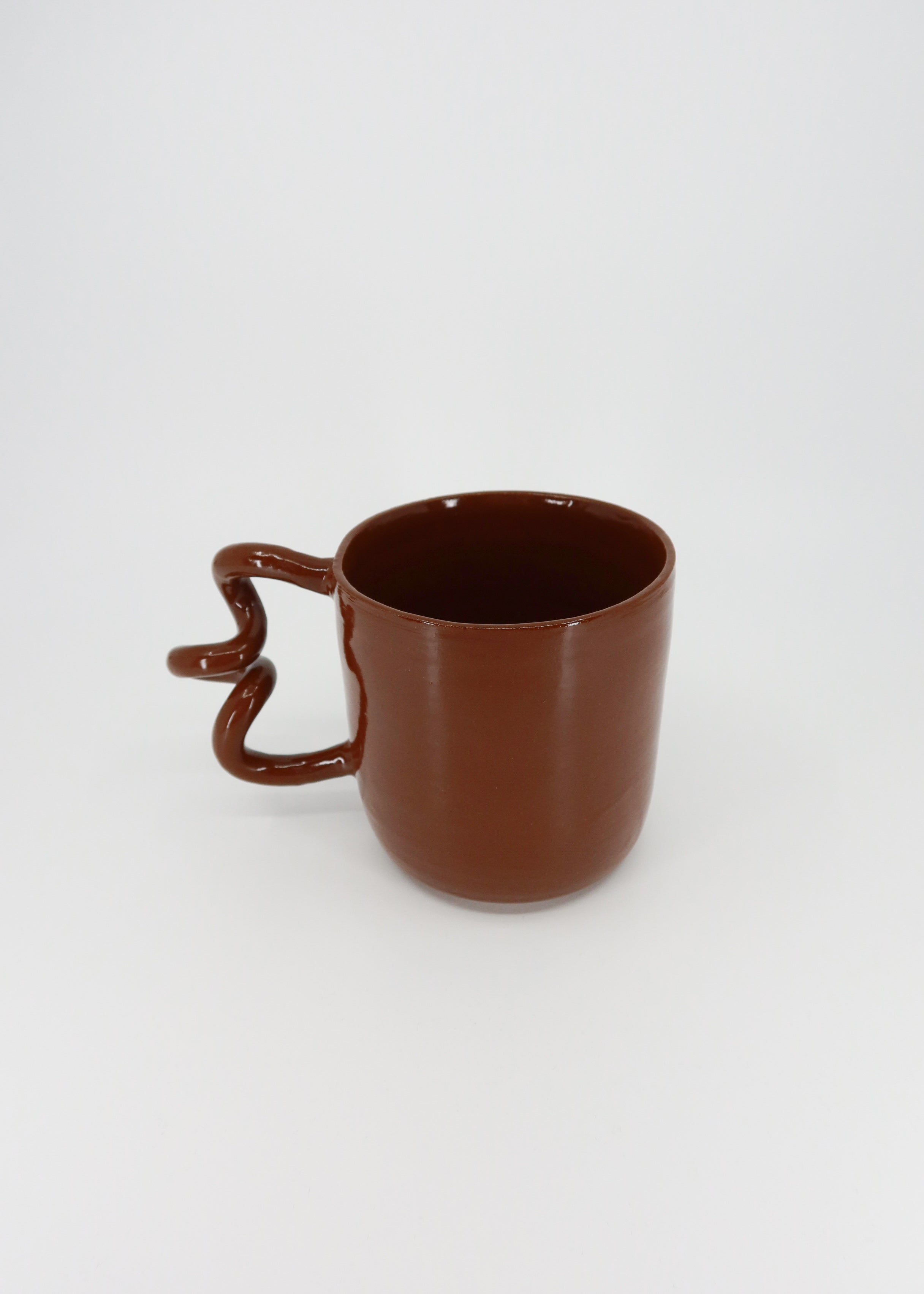 The Ceramic Twirly Mug - Mocha