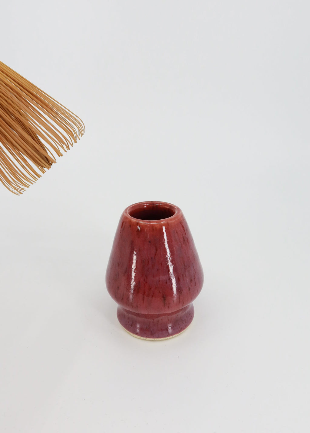 The Ceramic Matcha Whisk Holder - Raspberry