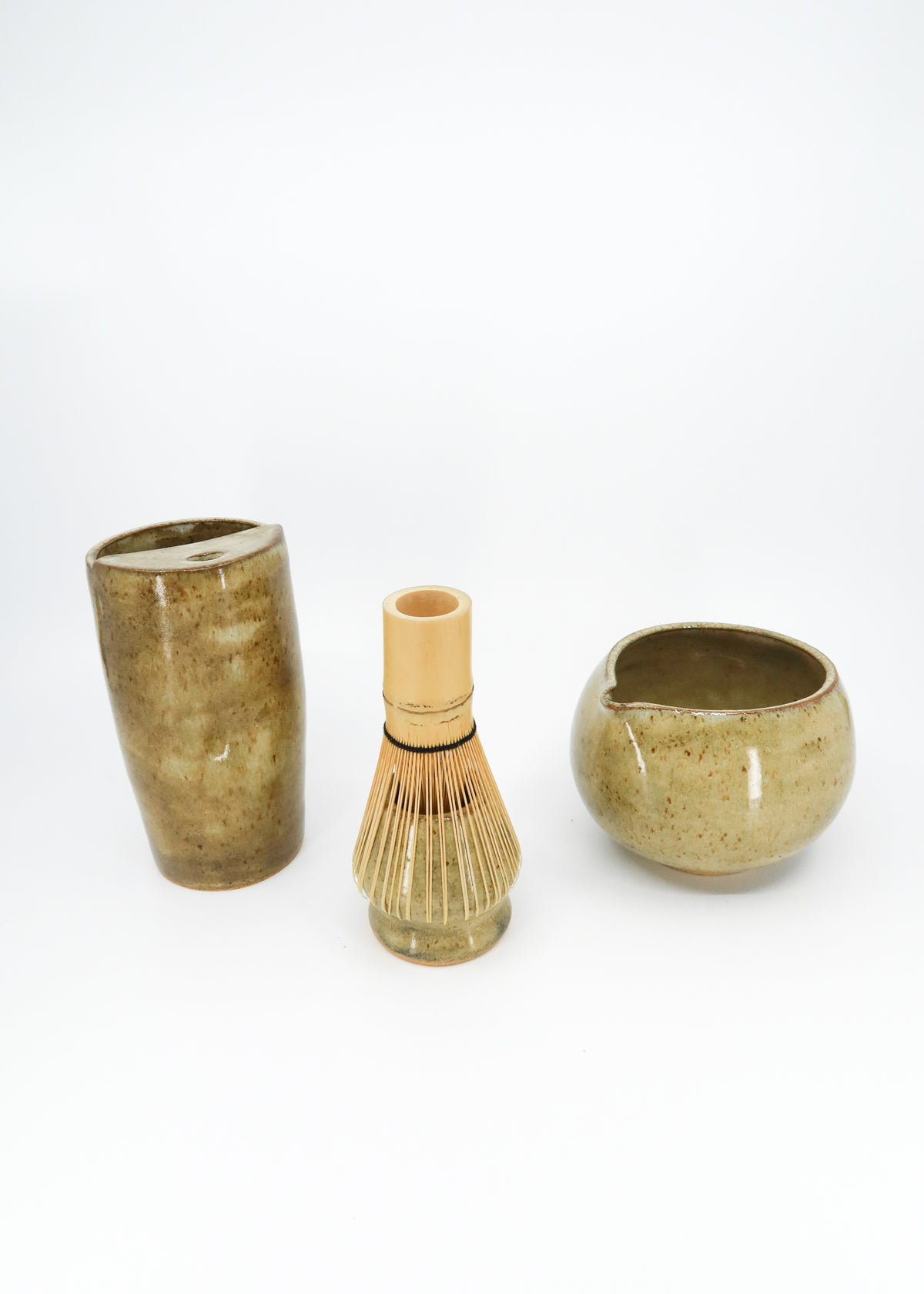 The Ceramic Matcha Bowl - Moss