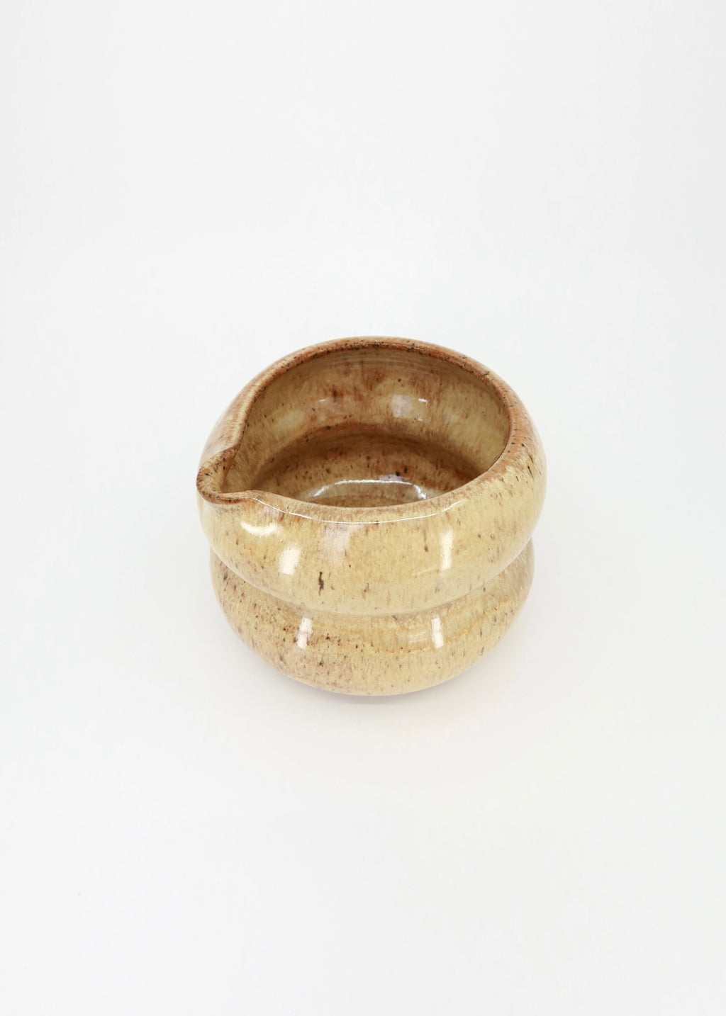The Ceramic Bubbly Matcha Bowl - Caramel
