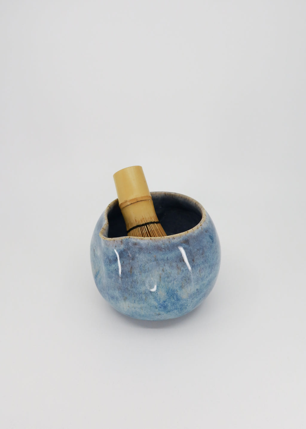The Ceramic Pinch Matcha Bowl - Sky