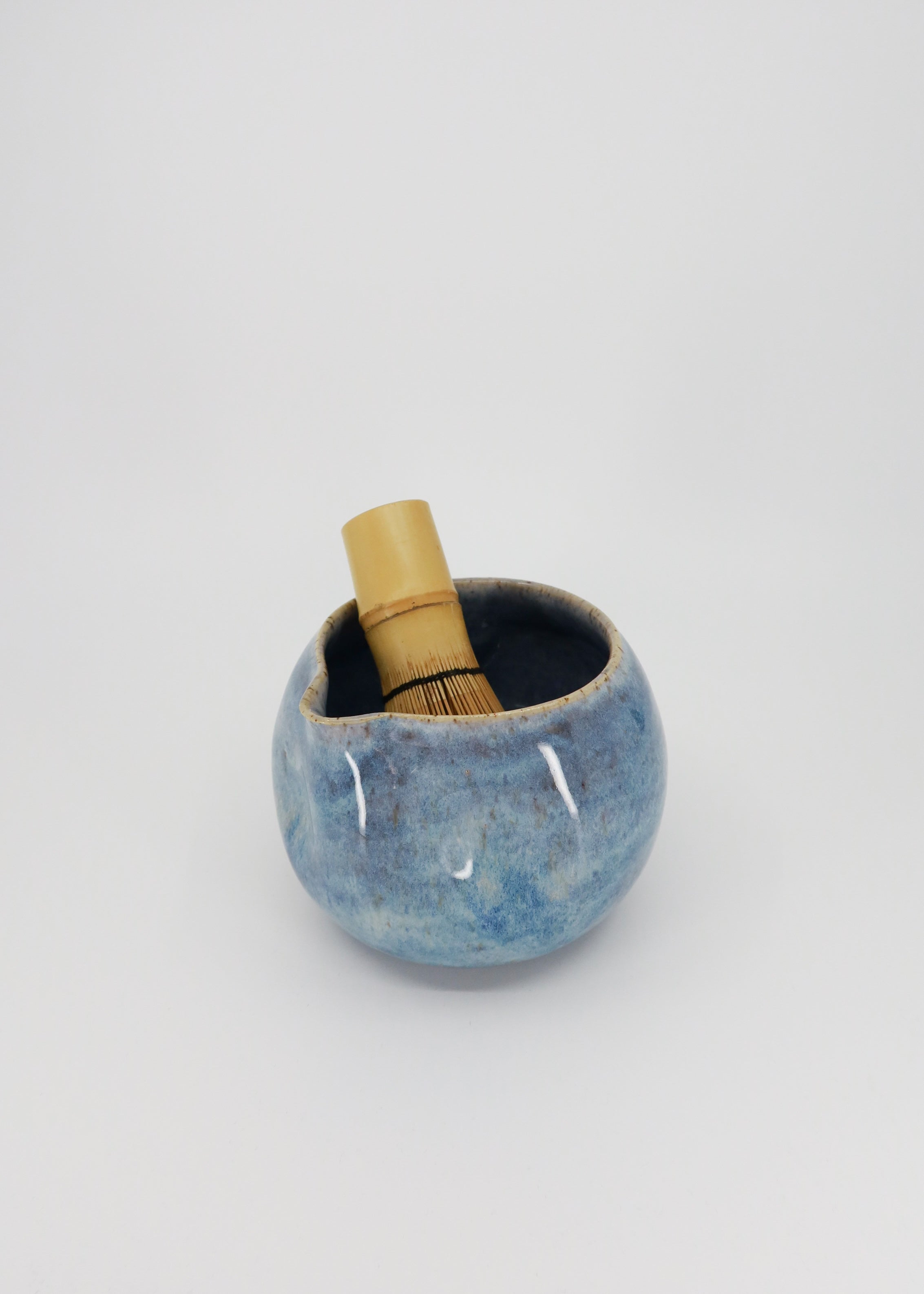 The Ceramic Pinch Matcha Bowl - Sky