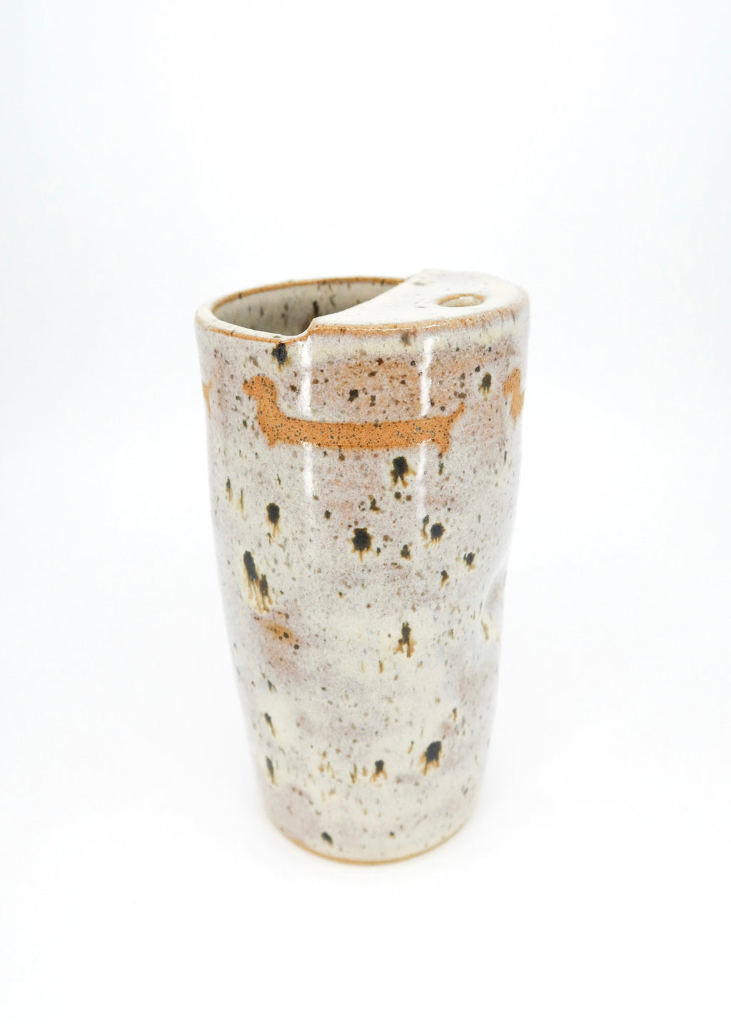 The Ceramic Doxie Travel Mug - Birch