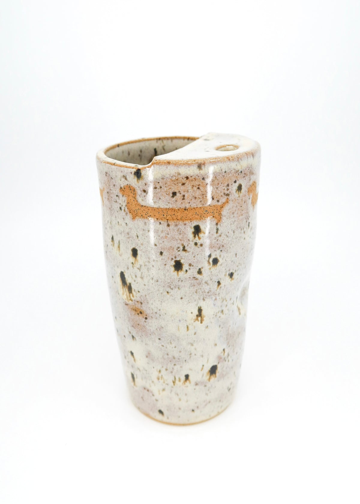 The Ceramic Doxie Travel Mug - Birch