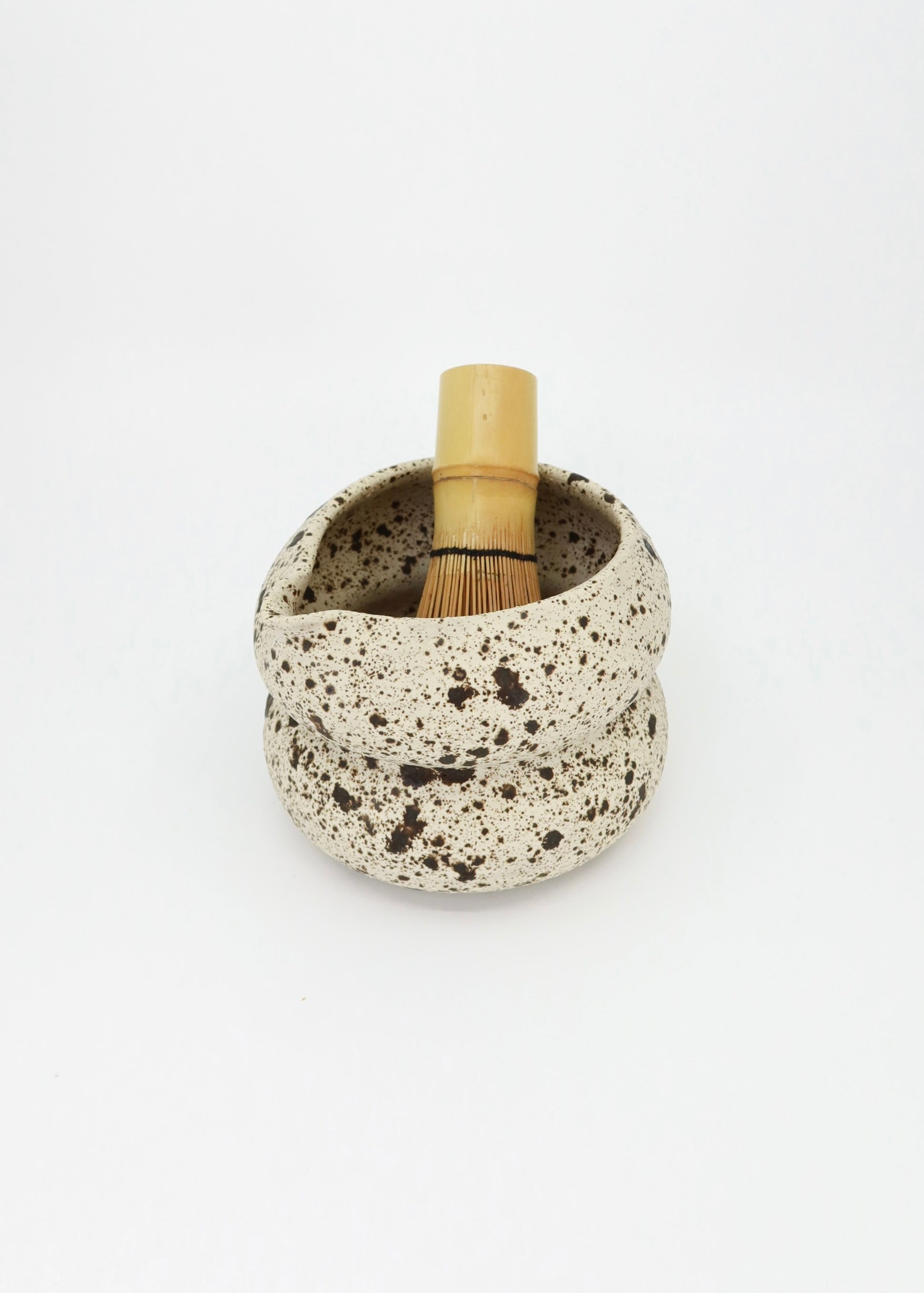 The Ceramic Bubbly Matcha Bowl - Speckle