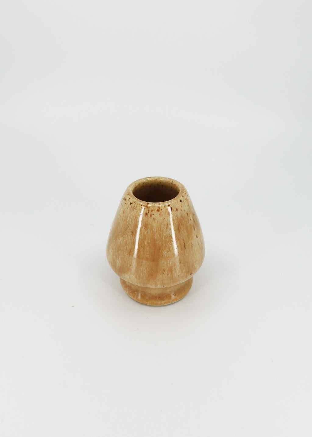 The Ceramic Matcha Whisk Holder - Caramel