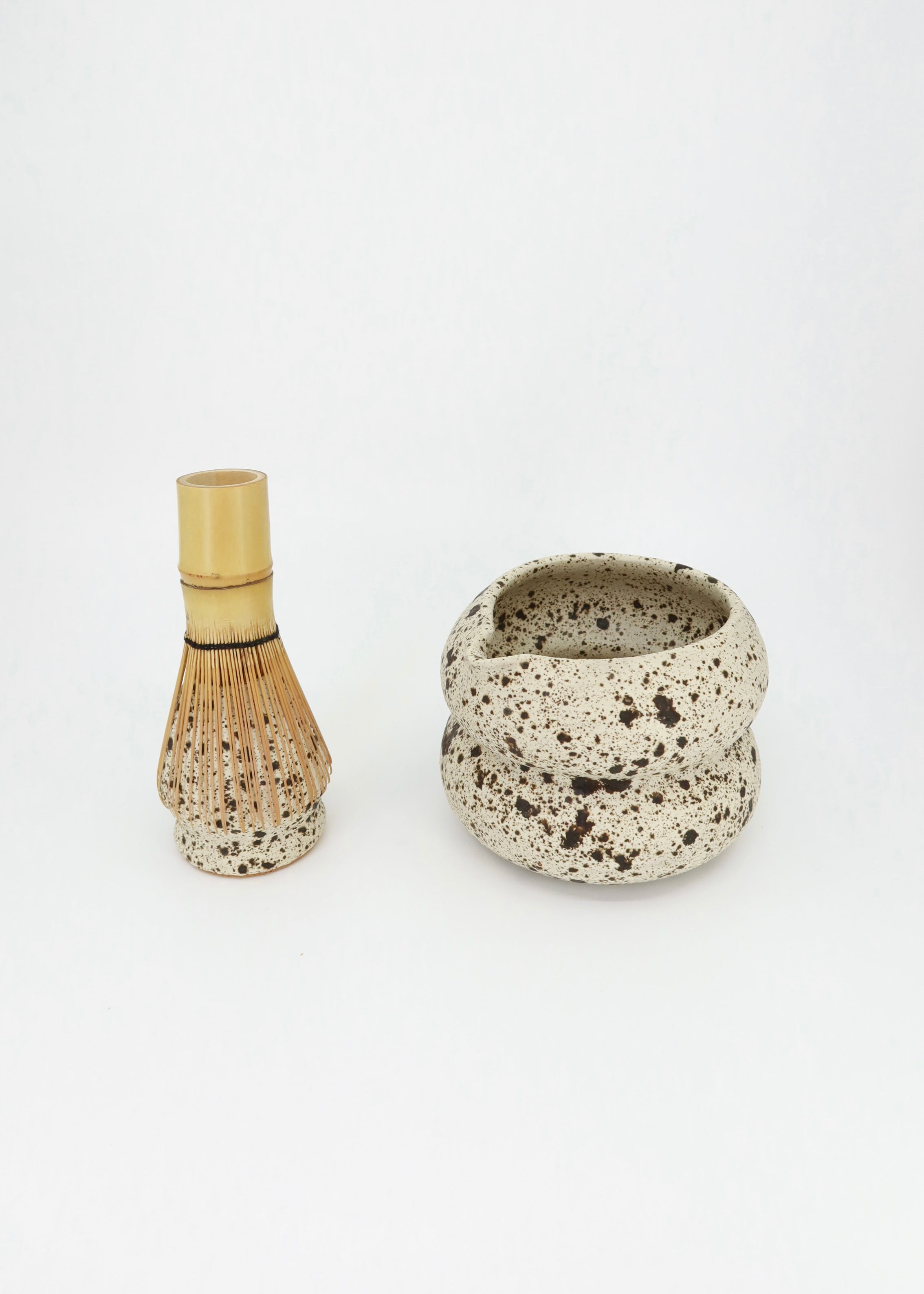The Ceramic Matcha Whisk Holder - Speckle