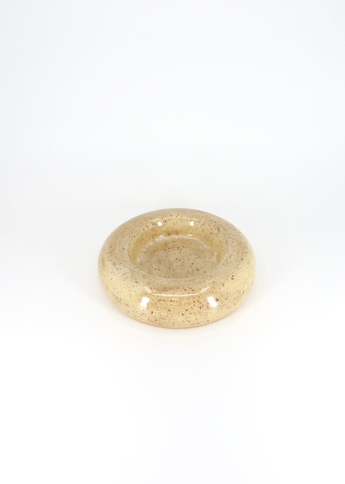 The Ceramic Bubble Plate - Caramel