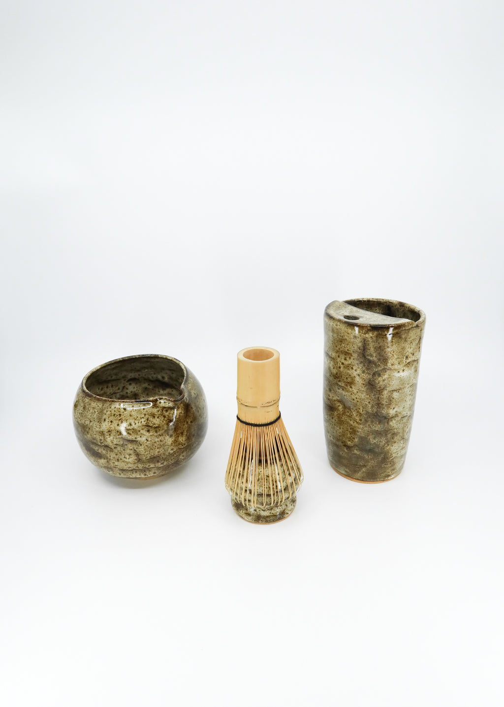 The Ceramic Matcha Whisk Holder - Sepia