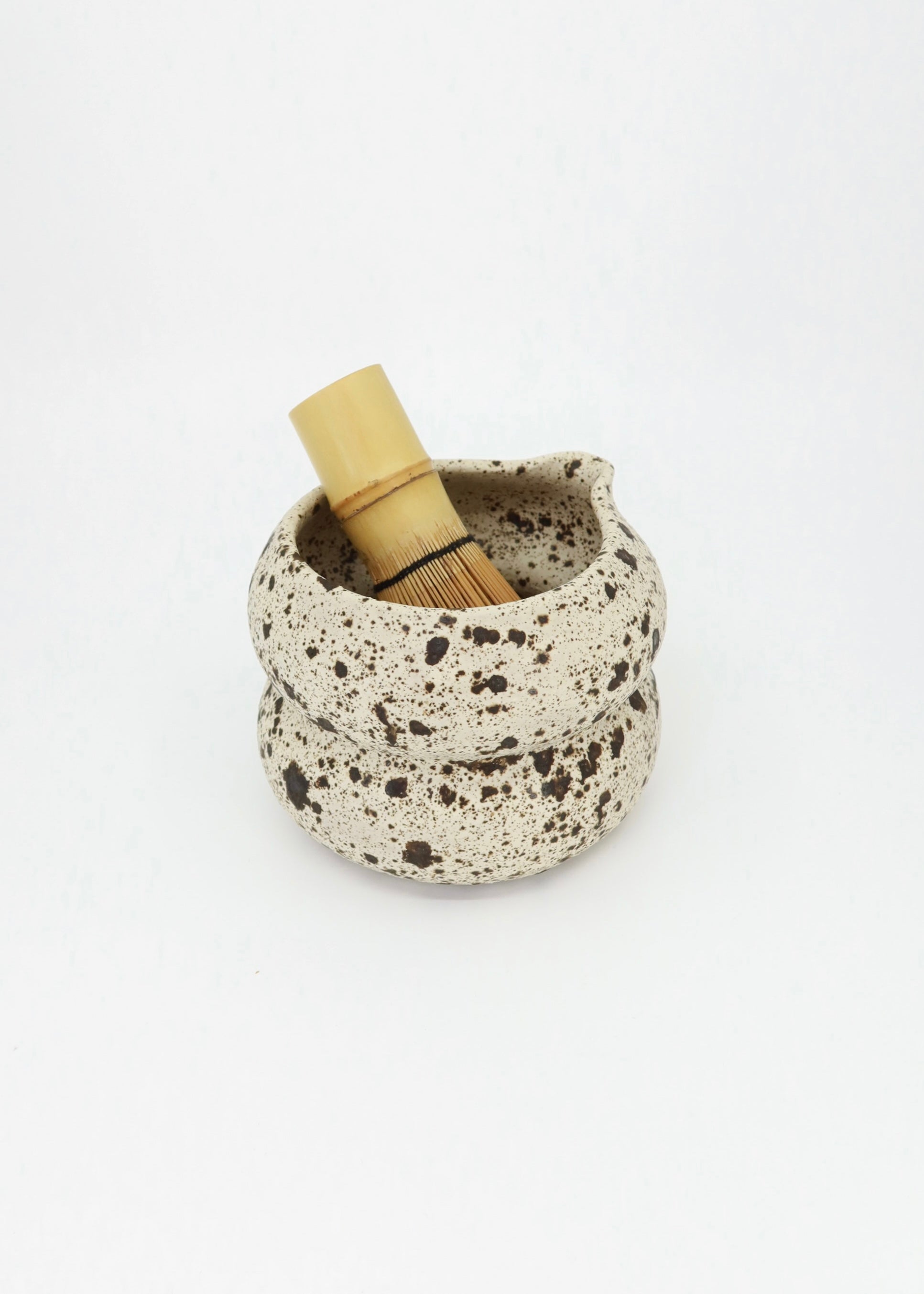 The Ceramic Bubbly Matcha Bowl - Speckle