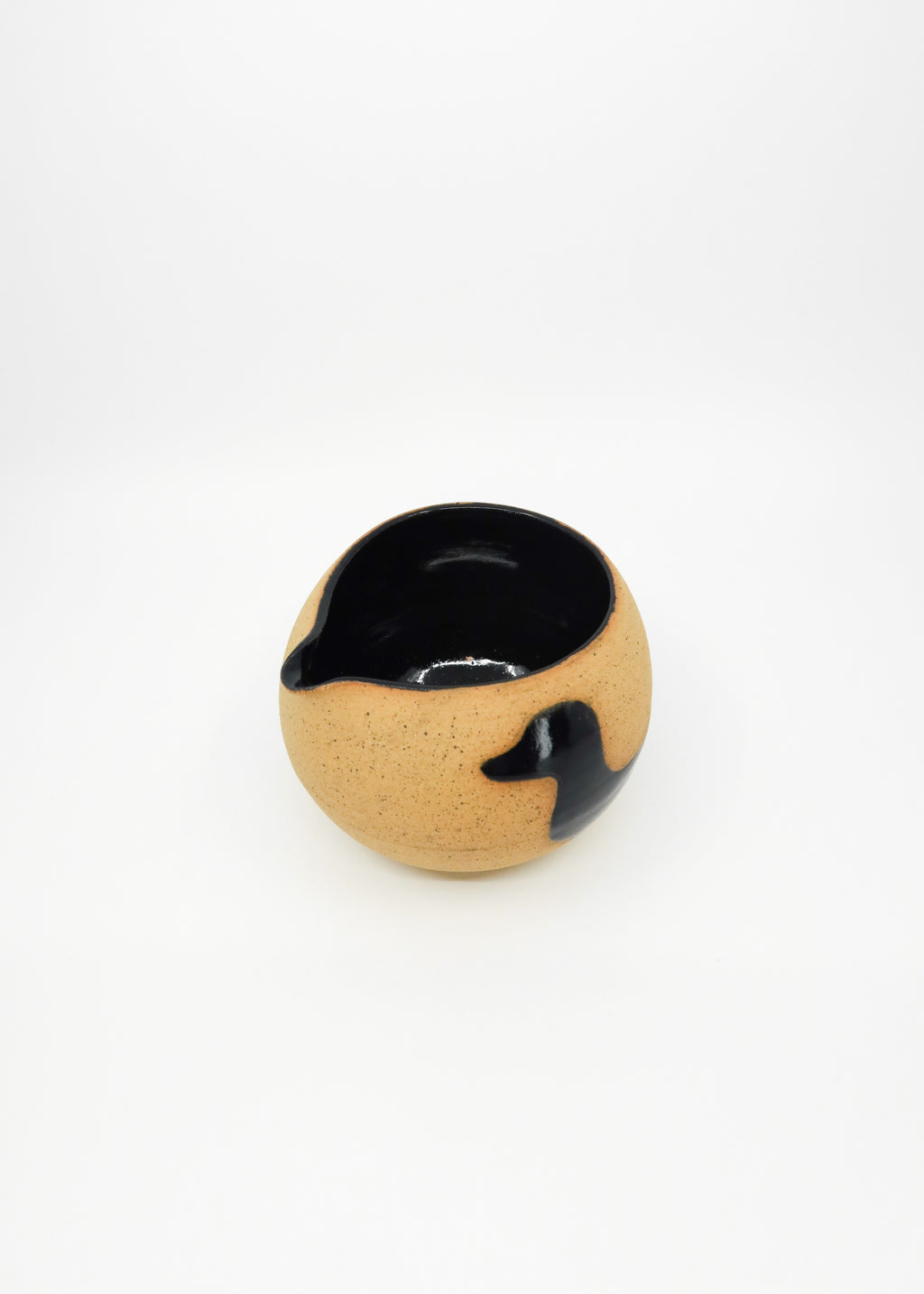 The Ceramic Doxie Matcha Bowl - Onyx