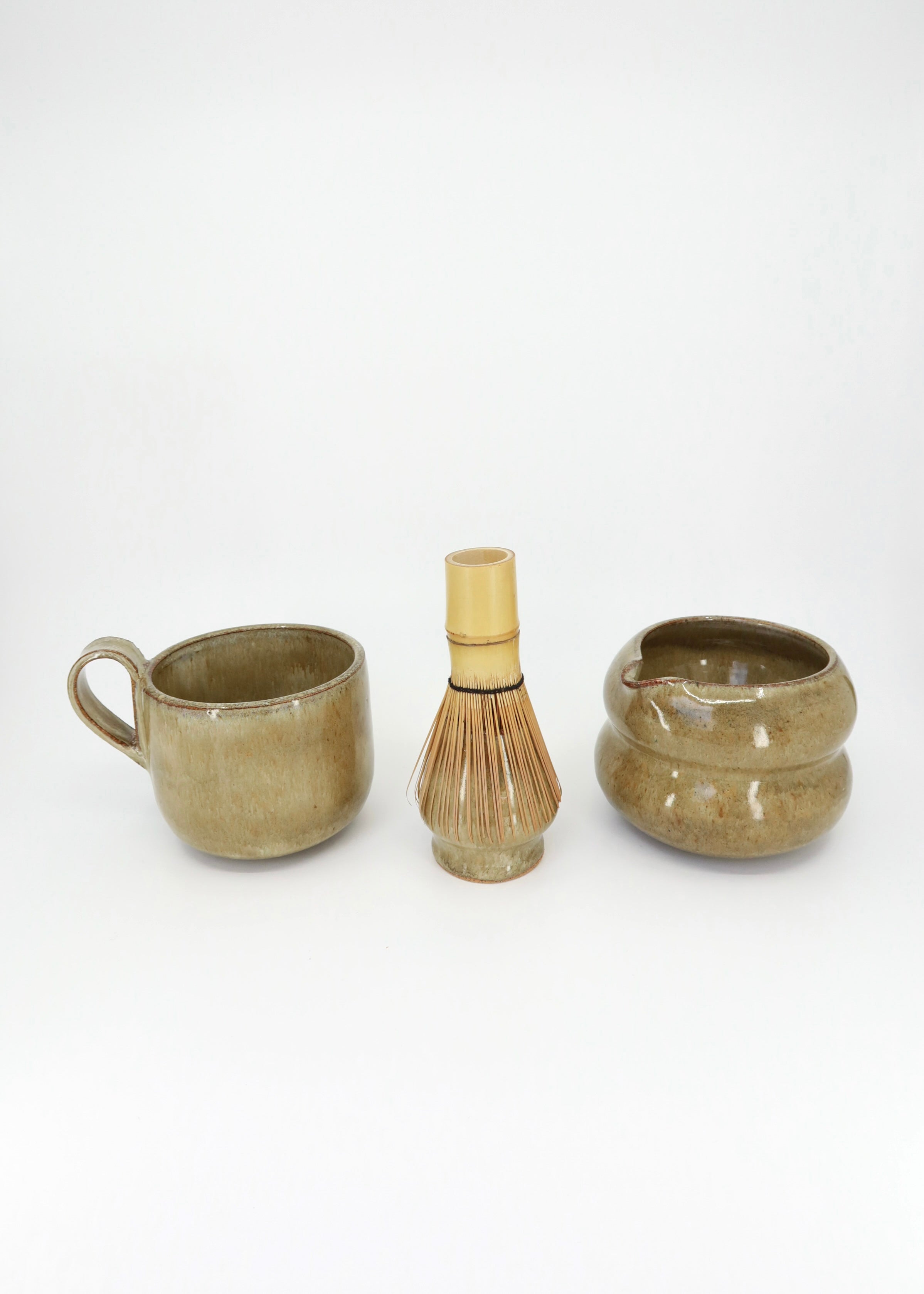 The Ceramic Matcha Whisk Holder - Moss