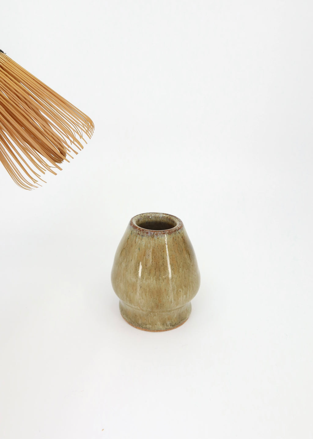 The Ceramic Matcha Whisk Holder - Moss