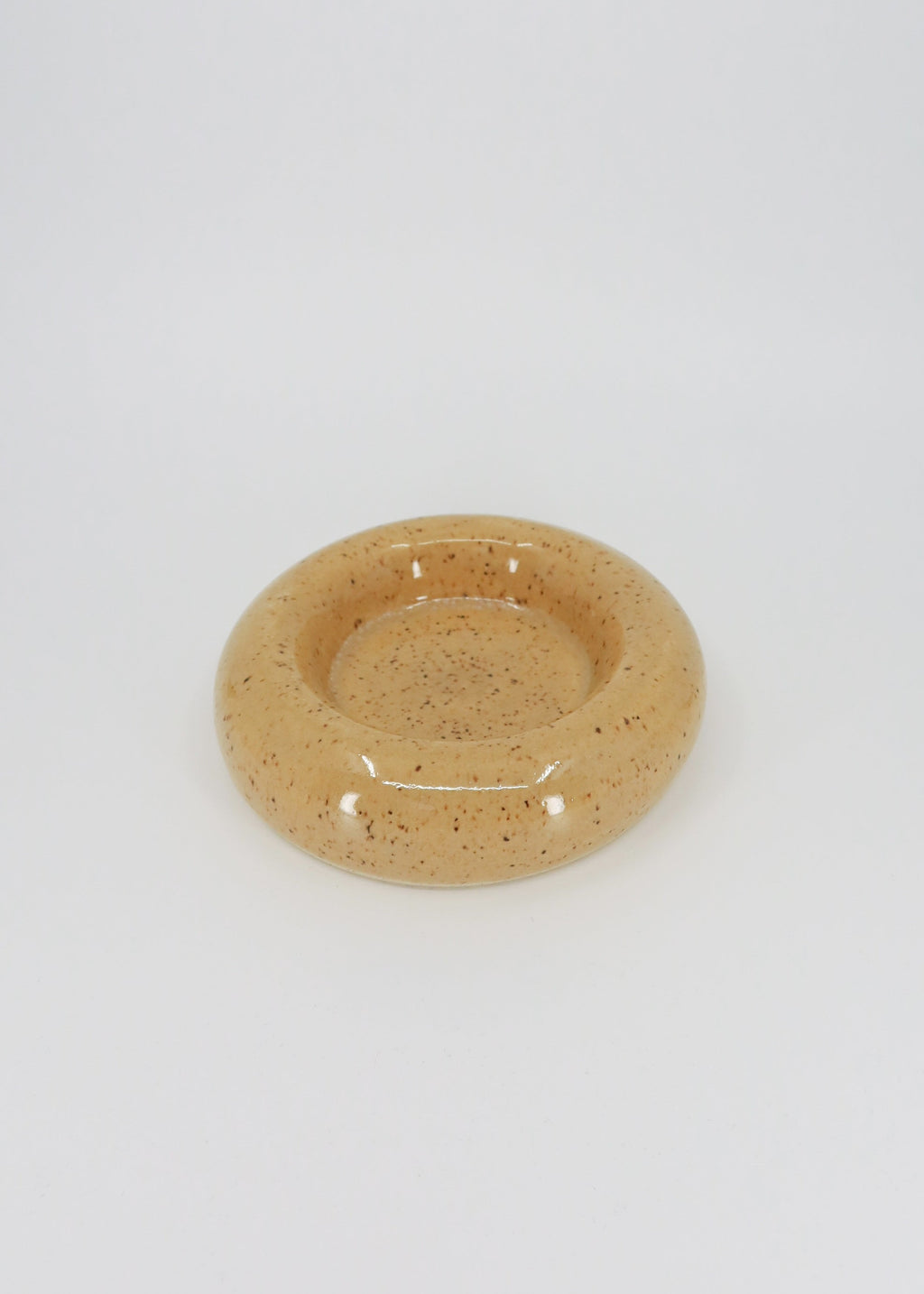The Ceramic Bubble Plate - Caramel